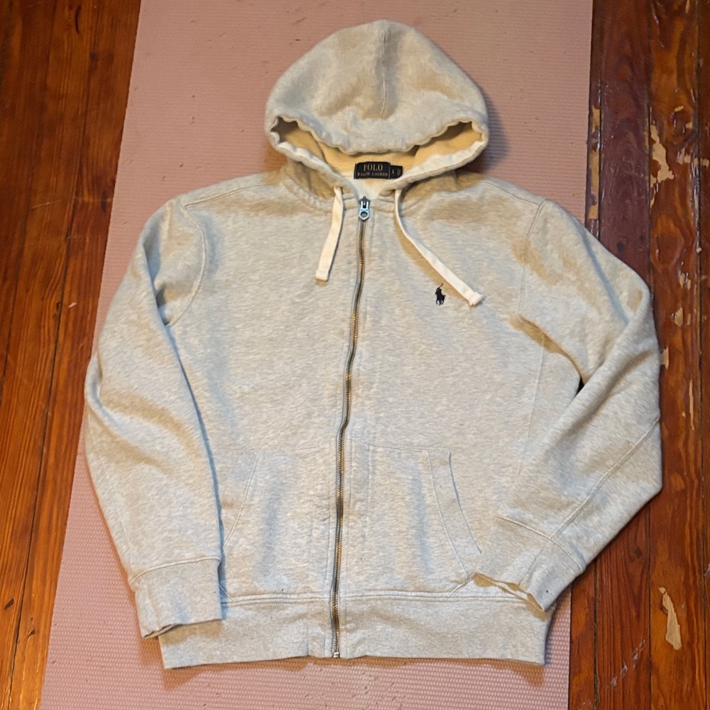 Ralph Lauren Light Gray Zip-Up